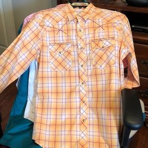 NWT Men’s Wrangler 20X Collection snap up shirt.